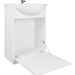 Meble łazienkowe SILDO MAX LED dąb artisan / biały laminat