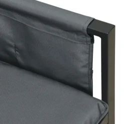 Meble ogrodowe Antracyt Stal Table + corner vidaXL