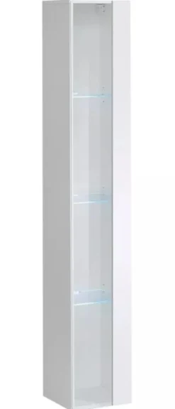 Meblościanka SWITCH LAMEL XVI dąb wotan/biała