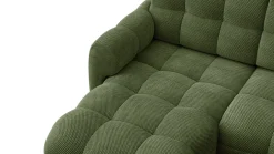 MELLOW sofa narożna 4 osobowa lewa, oliwkowa