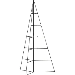 Metalowa choinka świąteczna do ozdobienia czarna 100 cm