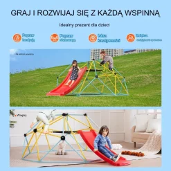 Metalowa konstrukcja wspinaczkowa 2,4 m – kopuła do ogrodu, łatwy montaż