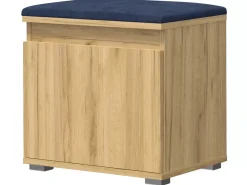 Minimalistyczna szafka na buty dąb craft + granat - Zylo