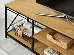 Minimalistyczny Stolik Rtv Juka Czarny Skandynawski Do Salonu