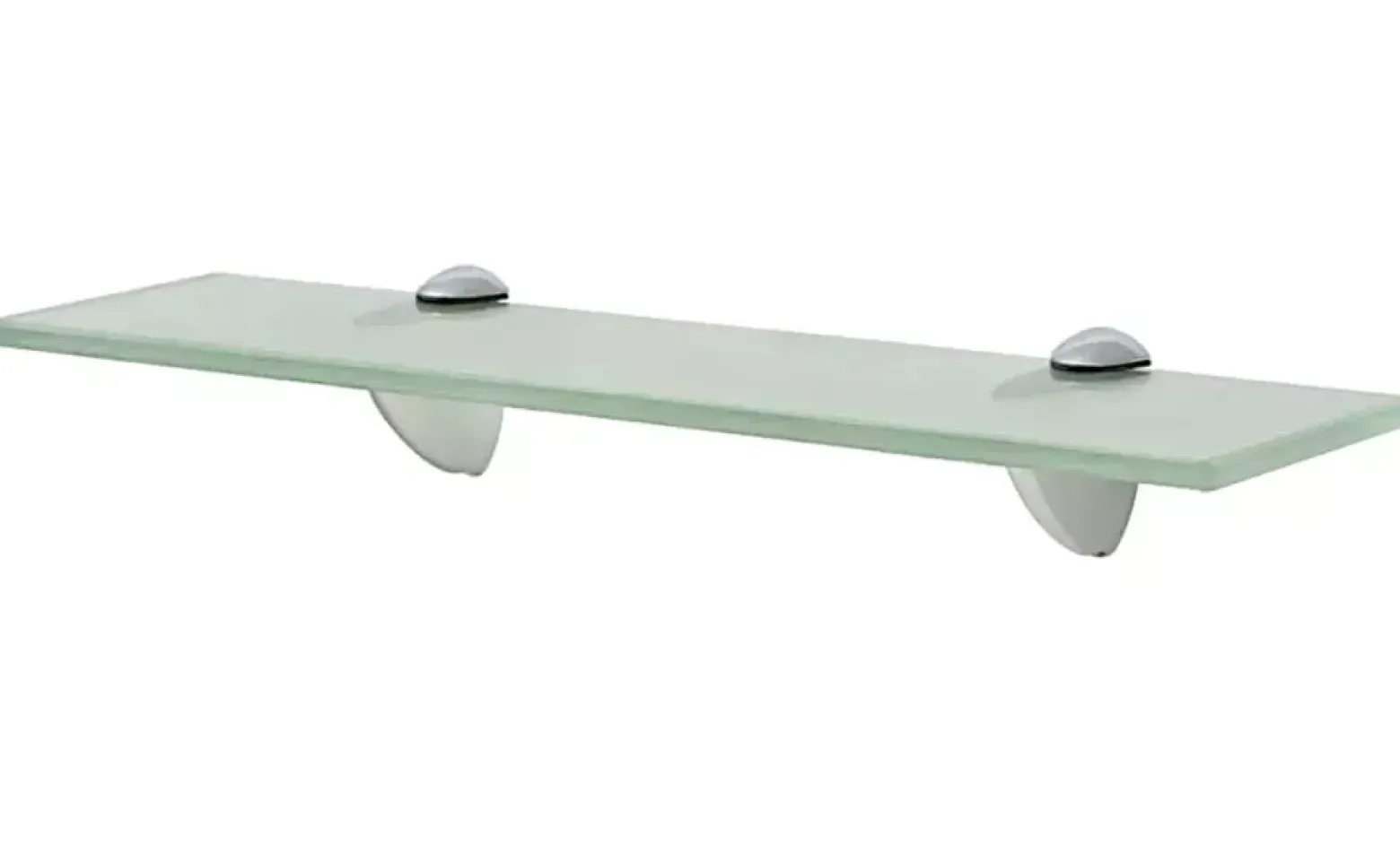 Mleczna wąska półka szklana 40x10 - Vereon