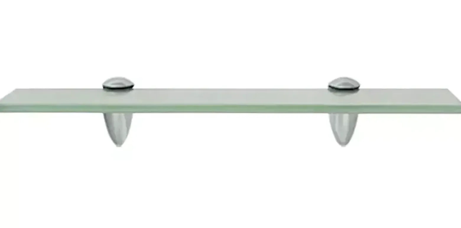 Mleczna wąska półka szklana 40x10 - Vereon