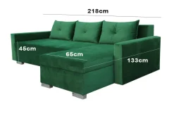 Najmniejszy narożnik MINI kolory 218x133cm