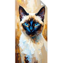 Naklejka na ścianę do pokoju młodzieżowego Feeby Sfinks Kolorowy Kot 40x80