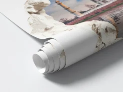 Naklejka 3D romantyczne okno wyrwa efekt dziury 60x57
