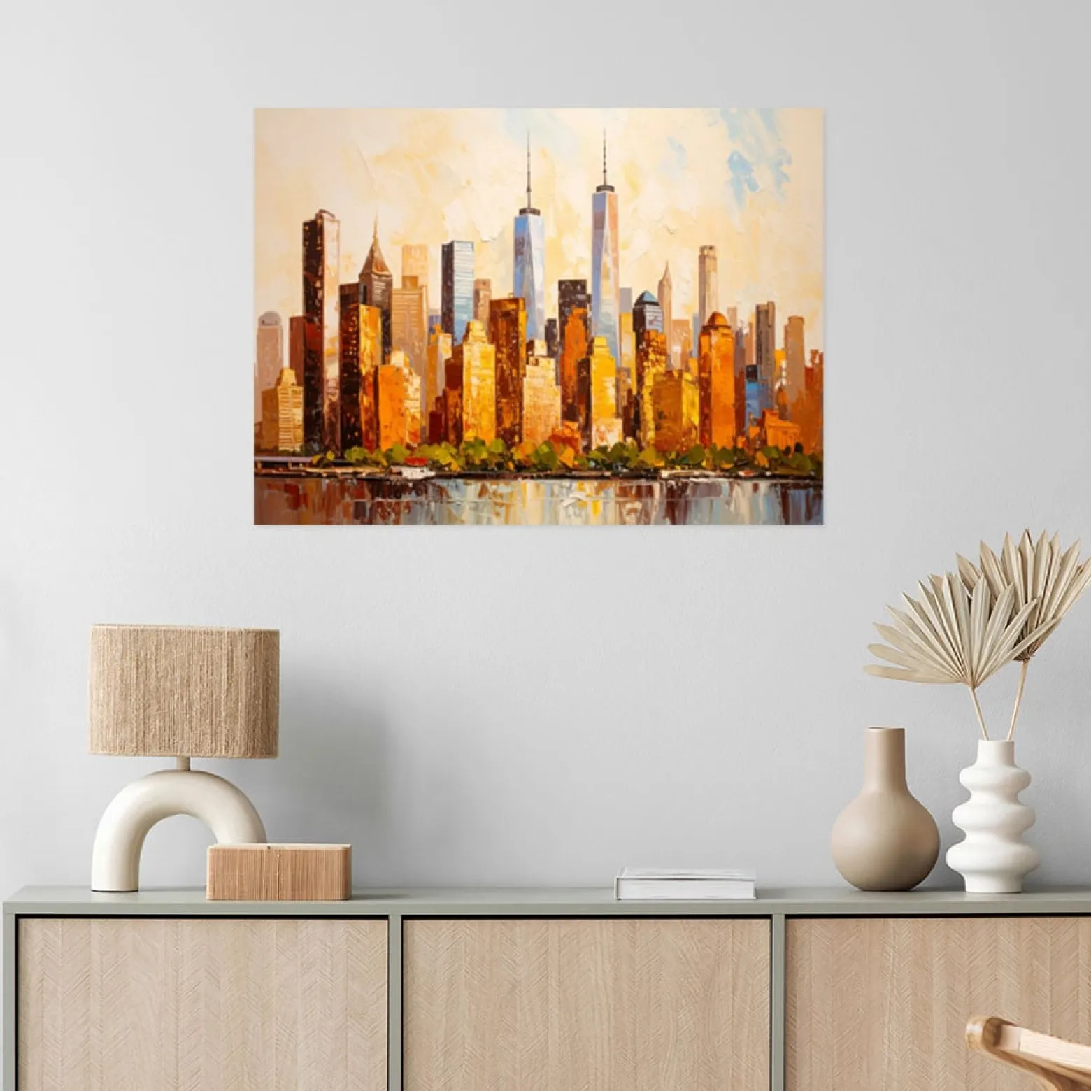 Naklejka na ścianę do salonu Feeby Panorama Nowy Jork Manhattan 30x20