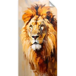 Naklejka samoprzylepna Feeby Lew Zwierzęta Afryka Natura 40x80