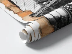 Naklejki dziury miejski pejzaż 3D efekt wyrwy 53x80