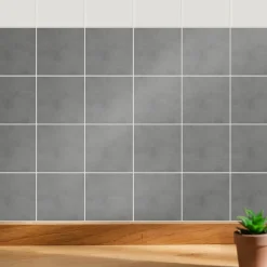 Naklejki na kafelki 10x10 cm Gładkie kamienne płytki 24 szt.