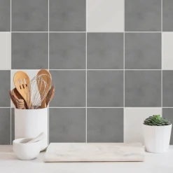 Naklejki na kafelki 10x10 cm Gładkie kamienne płytki 24 szt.