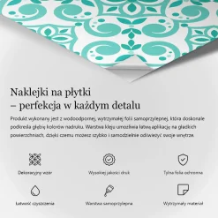 Naklejki na kafelki 10x10 cm Gładkie kamienne płytki 24 szt.