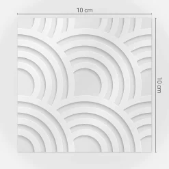 Naklejki na kafelki 10x10 cm Modne łuki 3D 24 szt.