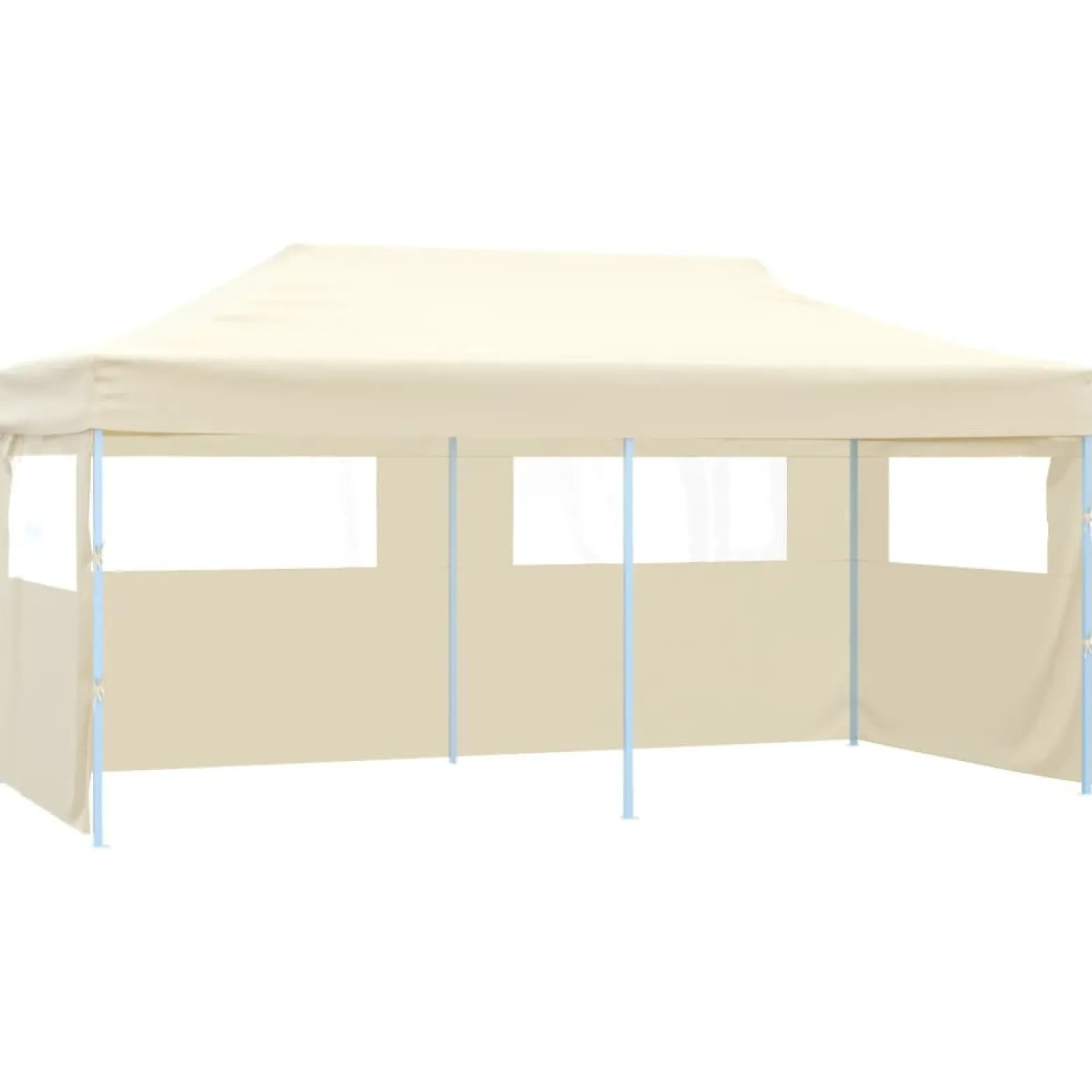 Namiot ogrodowy Kremowy Metal with 4 sidewalls vidaXL