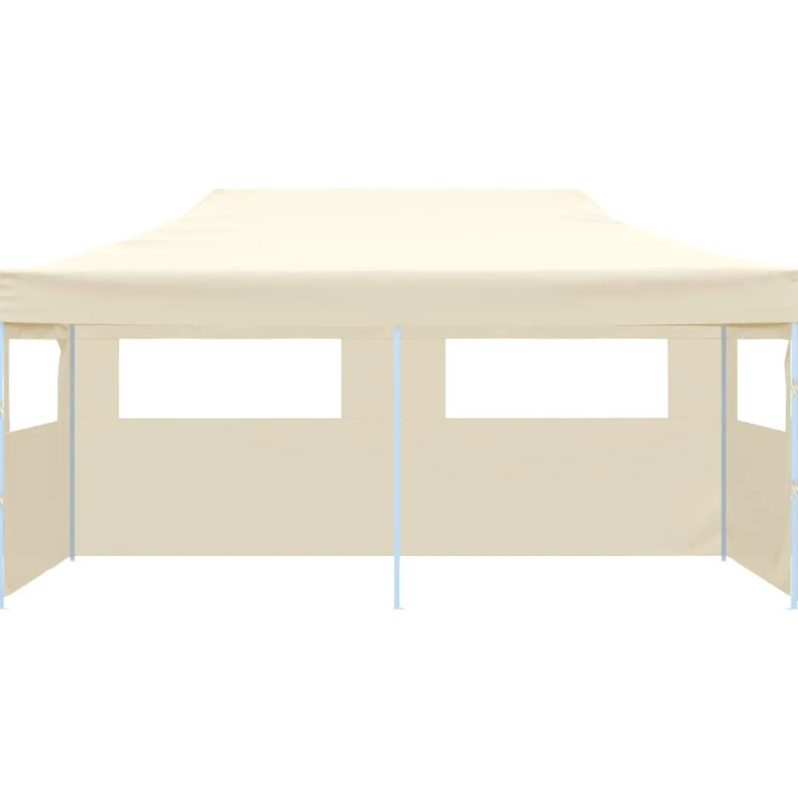 Namiot ogrodowy Kremowy Metal with 4 sidewalls vidaXL