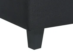 Narożna sofa modułowa tapicerowana 5-osobowa czarna