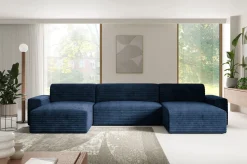 Narożnik COCO U z funkcją spania kolor: TILIA 77