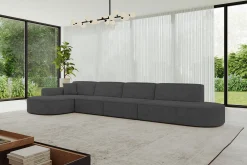Narożnik lewostronne bez funkcji spania MARI-L3 413x171x79,5 Ciemnoszary