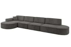 Narożnik lewostronne bez funkcji spania MARI-L3 413x171x79,5 Ciemnoszary
