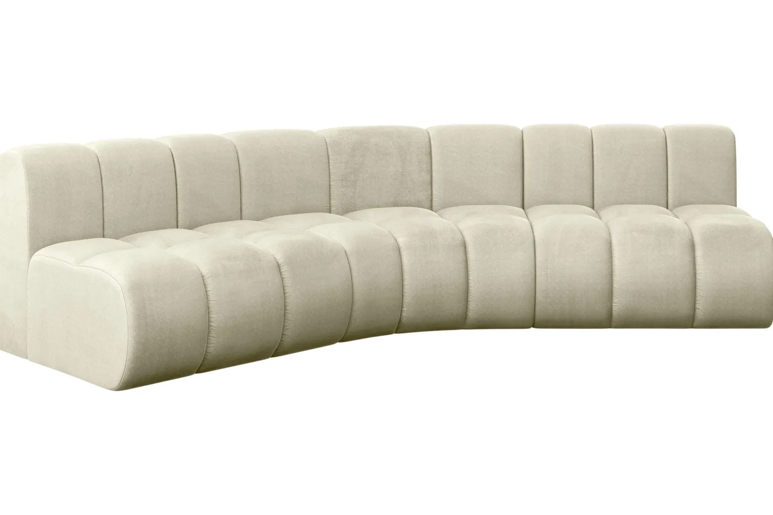 Narożnik lewostronny modułowy Montra-L1 - 290x174x70 cm Beżowy