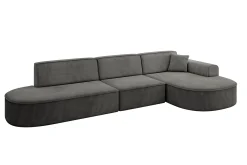 Narożnik prawostronny bez funkcji spania MARI-L2 328x171x79,5 Ciemnoszary