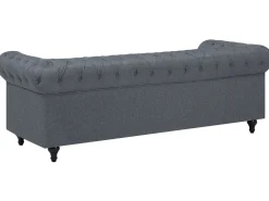 Narożnik rogówka chesterfield jasnoszary