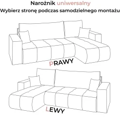 Narożnik tapicerowany CLOUD II XL z funkcją spania Vibe 03