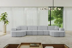 Narożnik uniwersalny bez funkcji spania LIVO-U1 - 400x173x79,5 Szary