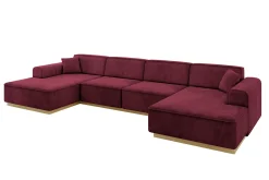 Narożnik uniwersalny bez funkcji spania IREA-U2-v2 386x165x80 Bordowy
