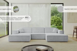 Narożnik uniwersalny bez funkcji spania IREA-U1-v4 301x165x77 Biały