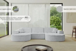 Narożnik uniwersalny bez funkcji spania TARO-U1 - 303x171x79,5 Zielony