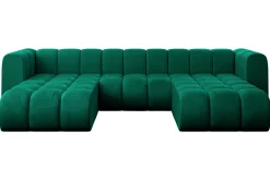 Narożnik uniwersalny modułowy Joren-U1 - 319x177x70 cm Zielony