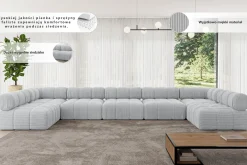 Narożnik uniwersalny modułowy GARVO-U3 475x190x70 cm Beżowy