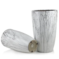 NEVA MARBLE Komplet 2 osłonek ceramicznych 39x39x62/31x31x58 cm