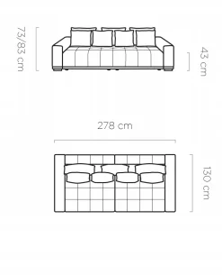 Nowoczesna BIGSOFA MOTTA Kansas 15