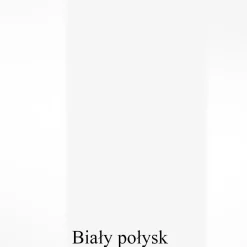 Nowoczesna komoda 150 do salonu szuflady i szafki wotan/biały połysk z LED