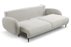 Nowoczesna sofa z funkcją spania SOFTI- Zimny beż
