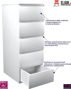 Nowoczesna wysoka komoda z - Sarrix