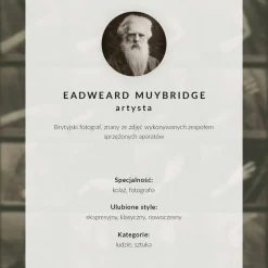 Nowoczesne plakaty A4 Kobieta machająca chusteczką (1887) E. Muybridge’a