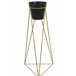 Nowoczesny kwietnik stojący 90 cm złoty GLAMOUR