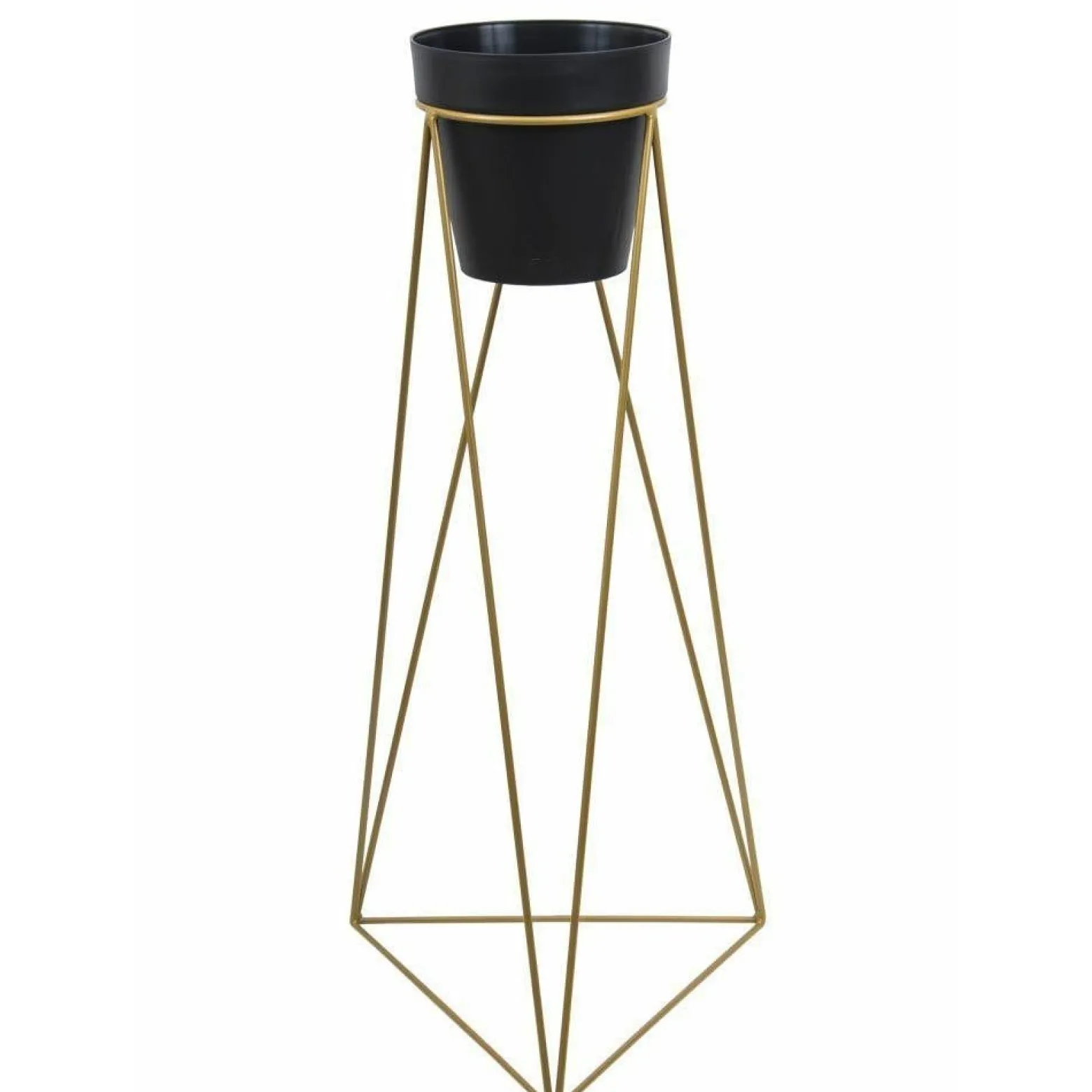 Nowoczesny kwietnik stojący 90 cm złoty GLAMOUR