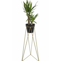 Nowoczesny kwietnik stojący 90 cm złoty GLAMOUR