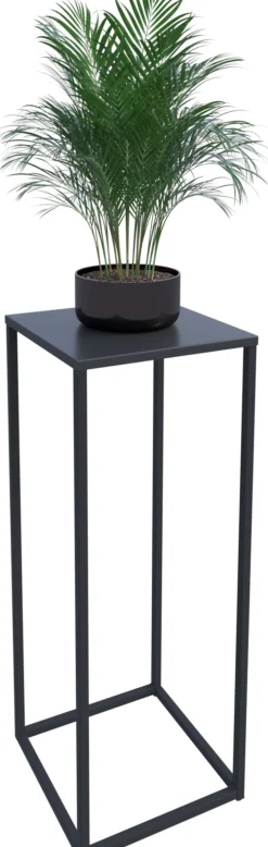 Nowoczesny Stojak Na Kwiaty 30x30x78 Loft Salon Czarny