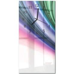 Nowoczesny zegar 30x60 Abstrakcyjne Linie design na ścianę