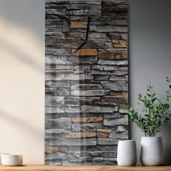 Nowoczesny zegar 30x60 Klinkier cichy mechanizm salon