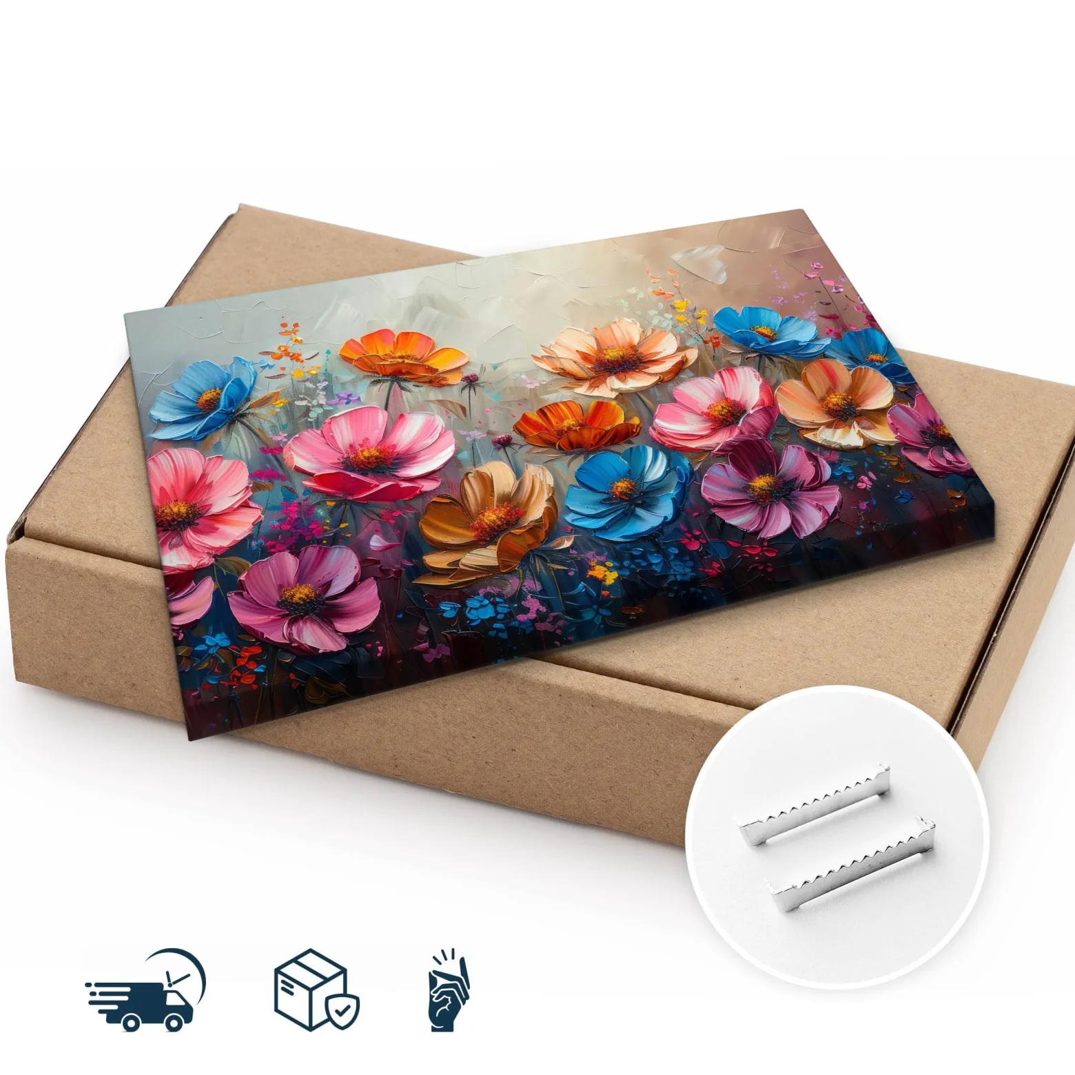 Obraz Kolorowe Dzikie Kwiaty 30x20cm