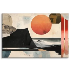 Obraz Na Płótnie Do Sypialni Krajobraz Abstrakcja Zachód Słońca 30x20cm